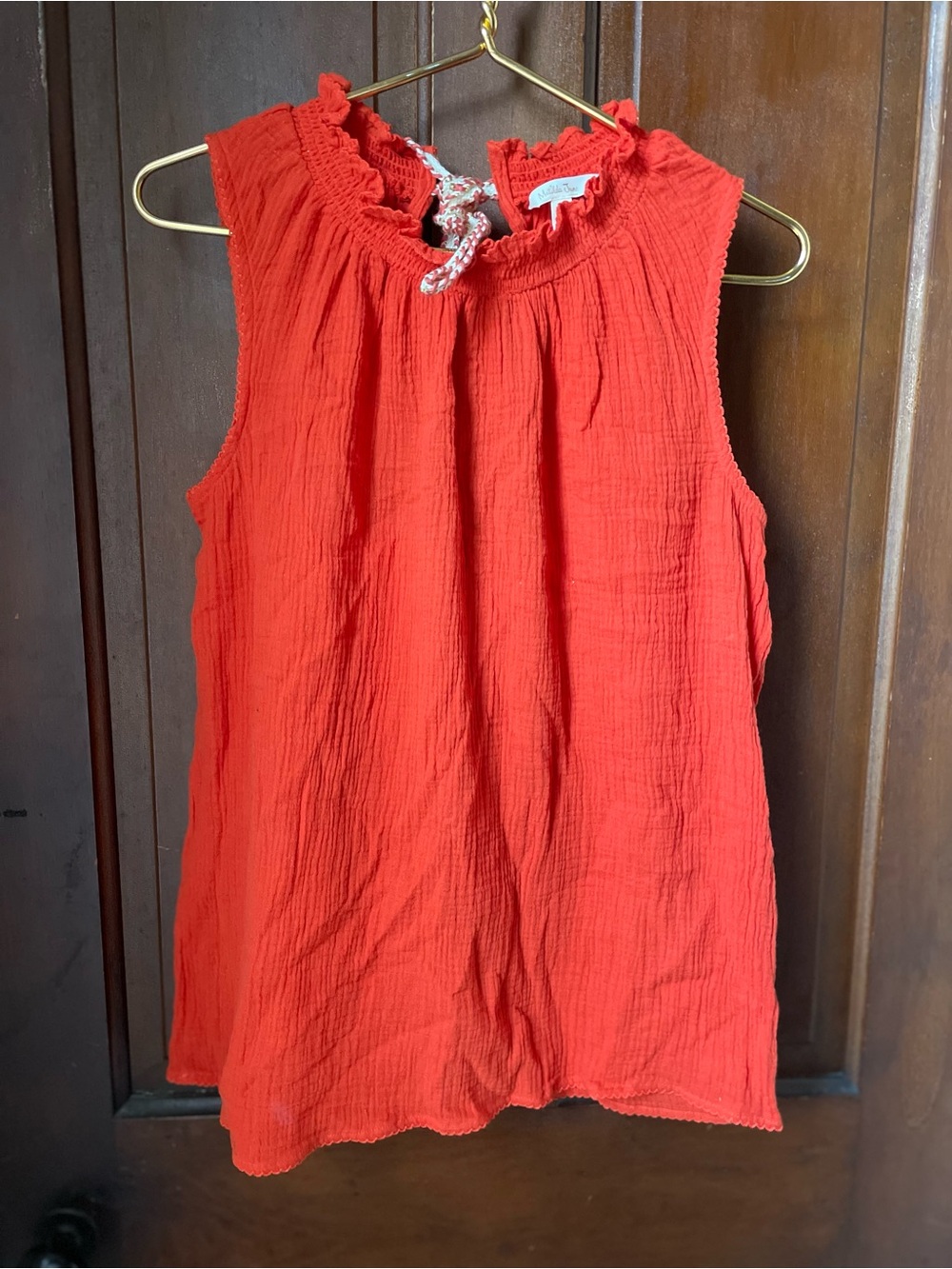 Matilda Jane women's small sleeveless 100% cotton top